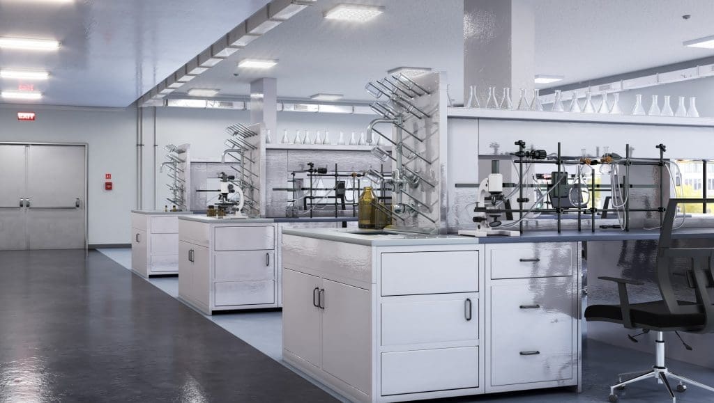 interior shot of a modern office facility