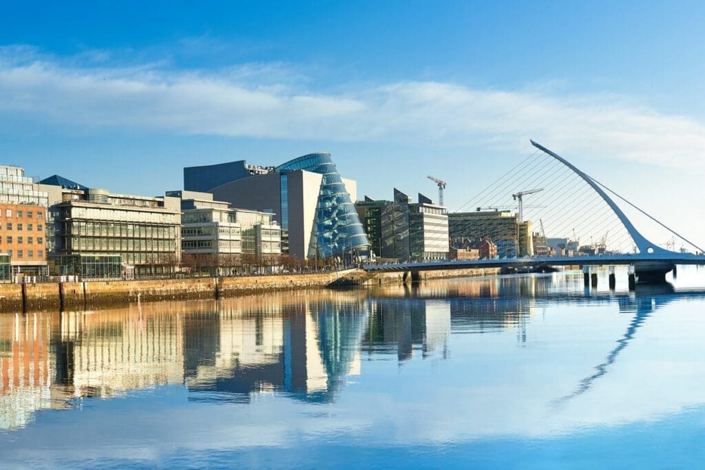 A photograph of Dublin City Centre