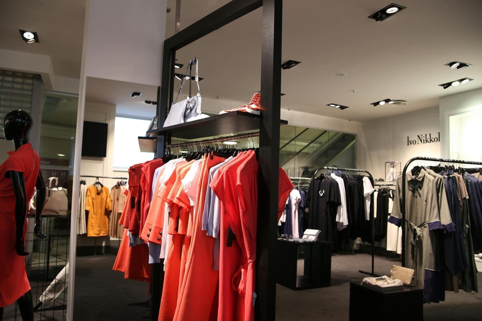 Photo of the inside of a clothes shop