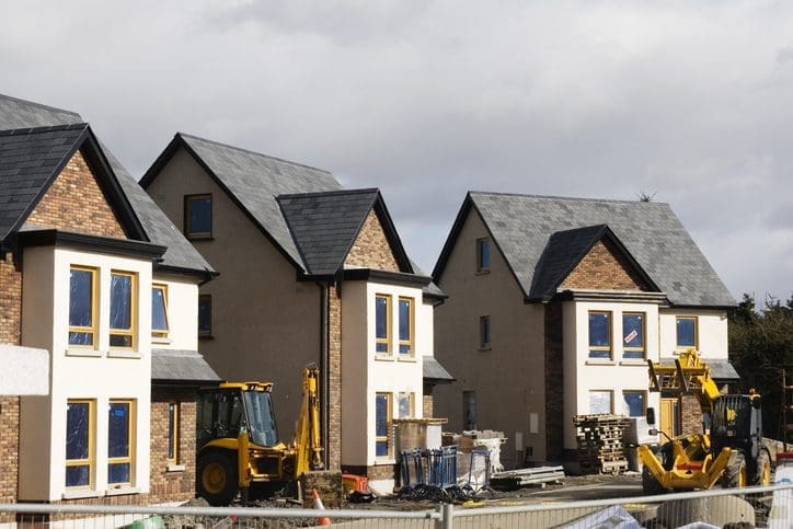 Photo of houses being built